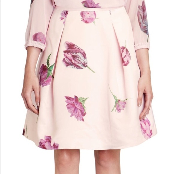 Ted Baker Pink A-Line Mini Skirt Cocktail - Picture 1 of 14